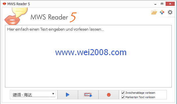 MWS Reader 5中文破解版文字转语音软件5.7