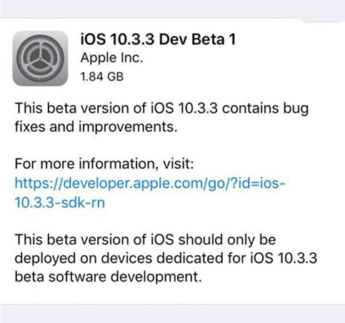 iOS10.3.3Beta1ô iOS10.3.3Beta1֧Щ豸